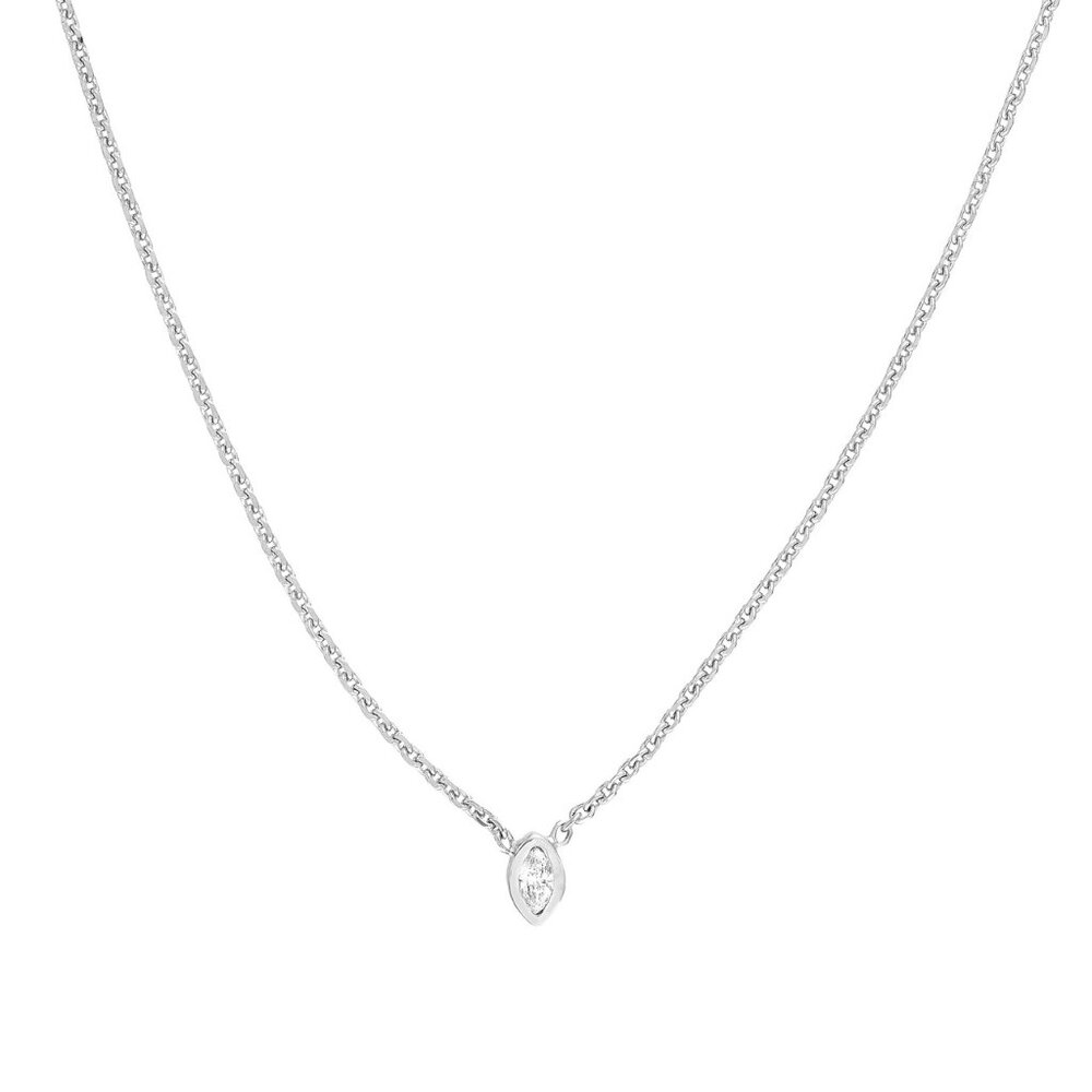 .04ct Marquise Cut Diamond Solitaire necklace